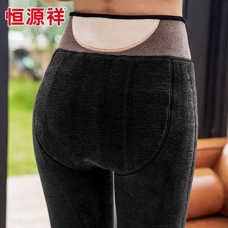 恒源祥冬季加绒加厚打底裤女外穿保暖棉裤显瘦秋冬踩脚一体裤子冬商品大图
