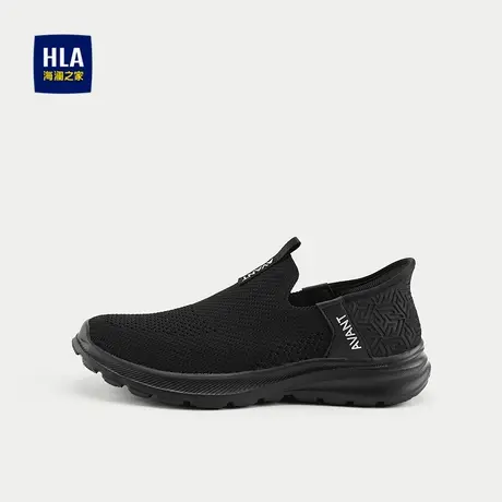HLA/海澜之家网面速穿休闲鞋25新舒适透气清爽便捷轻盈耐穿鞋子男商品大图