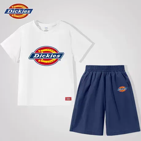 Dickies童装男童夏季速干套装儿童美式潮牌运动服男孩夏装两件套A商品大图