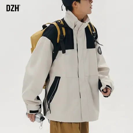 男士登山服美式冲锋衣男款秋季外套潮牌男户外运动旅游穿搭上衣服商品大图