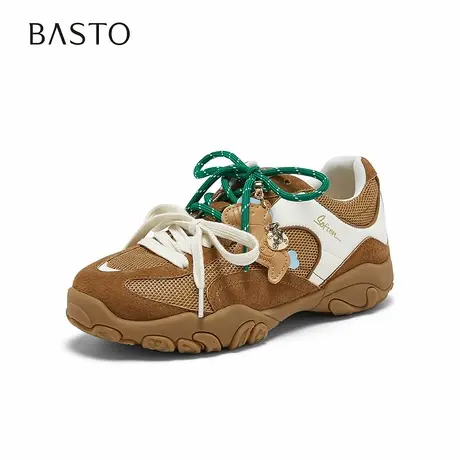 【好物体验专享】百思图2026春季商场新款德训鞋女鞋A2092AM6图片