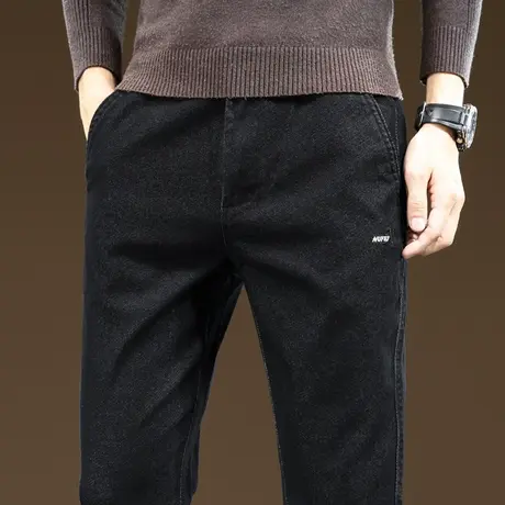 男装工作冬季直筒西裤秋季潮牌修身休闲长裤春秋款男士弹力男裤子商品大图