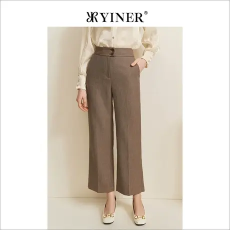 YINER音儿专柜女装2022秋季新款休闲裤8C32320290商品大图