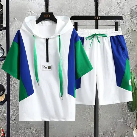 冰丝短袖t恤男孩12-15岁青少年学生13帅气运动套装14大童男装夏装商品大图