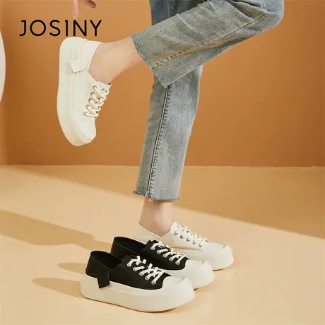 Josiny/卓诗尼超火小白鞋女2024新款春季百搭运动鞋子潮爆款板鞋商品大图