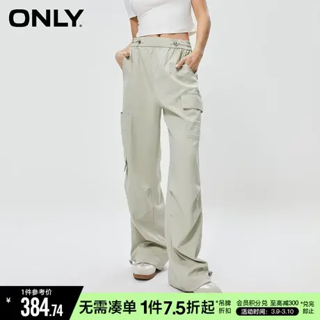 ONLY冬季复古工装风宽松休闲百搭直筒休闲裤女|123314033商品大图