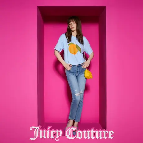 Juicy Couture橘滋23新款水果系列印花廓版短袖女T恤商品大图