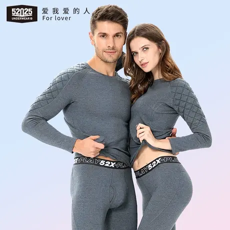 52025太空棉加厚加绒三层男保暖内衣女士运动冬季护膝保暖老寒腿商品大图