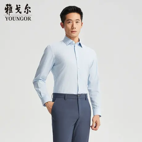 【商场同款】雅戈尔男士长袖衬衫春季新款官方商务休闲长袖衬衫男商品大图