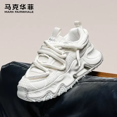马克华菲老爹鞋男夏季脏脏男鞋网面透气厚底增高运动休闲鞋子男潮商品大图