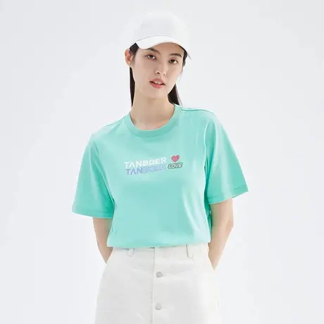 【奥莱清仓】坦博尔正品夏季短袖t恤女凉皮速干百搭舒适圆领上衣商品大图