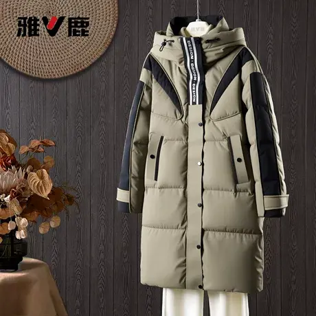 2025年雅鹿正品新款显瘦中长款羽绒服女款时尚休闲百搭鸭绒超保暖图片