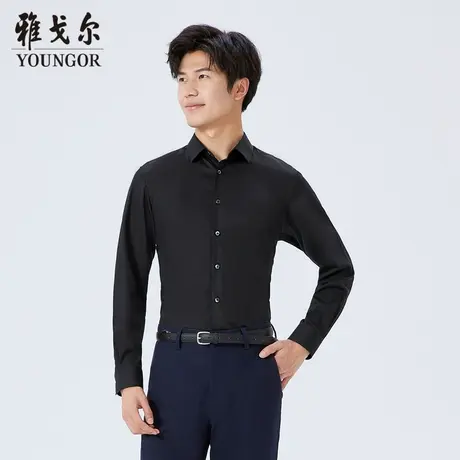 雅戈尔奥莱 商场同款男士长袖衬衫秋季新款官方商务长袖衬衫商品大图