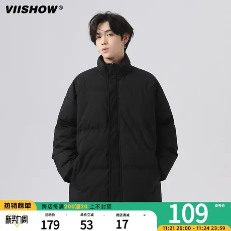 VIISHOW保暖男生痞帅棉衣面包服冬季宽松潮牌加厚衣服美式棉服男商品大图