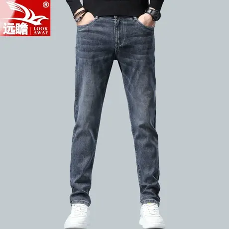 冬季牛仔裤男2022新款直筒修身潮流弹力男款百搭潮牌男士裤子秋冬图片