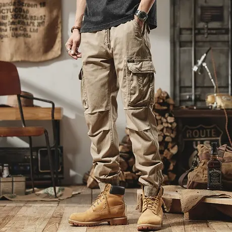 百搭大码男裤子男款冬款潮流复古多色可选工装裤男秋冬裤潮流男装商品大图