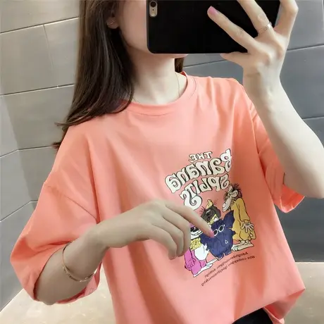 韩版短袖T恤裙女装宽松2023年新款夏装春装春款中长款上衣服ins潮图片