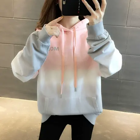 韩版女装2021年新款秋冬装宽松加厚女士卫衣服外套ins潮外套爆款商品大图