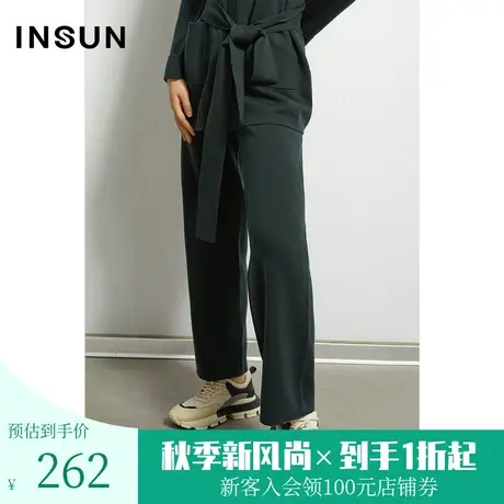 恩裳秋季新款简约宽松舒适百搭直筒裤休闲裤长裤女图片