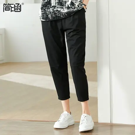 大码女装春装新款2023年简涵高端轻奢贵夫人显瘦加肥加大宽松裤子图片