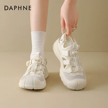 达芙妮厚底凉鞋女夏季外穿2025新款网面老爹运动鞋轻便透气登山鞋商品大图