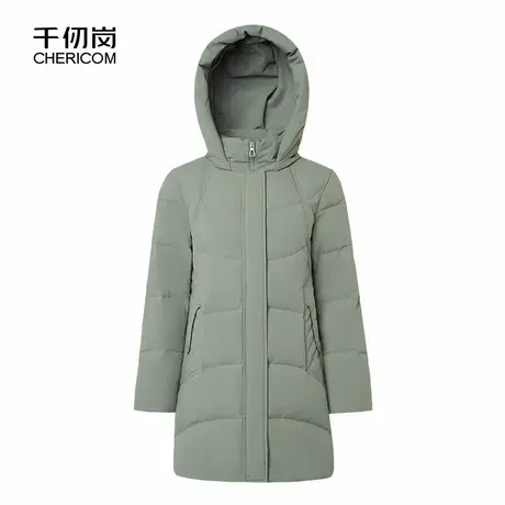 千仞岗秋冬女士连帽中长款常规加厚女外套羽绒服Ⅰ图片