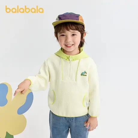 巴拉巴拉balaOne宝宝连帽卫衣男童女童秋装2025新款户外上衣宽松图片