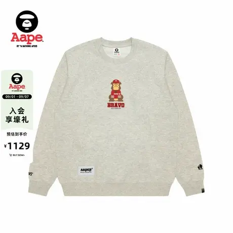 Aape旗舰店男装秋冬猿人军团印花休闲潮流圆领卫衣C368XAP商品大图