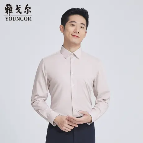 【商场同款】雅戈尔男士长袖衬衫春季新款官方商务休闲衬衫S3437图片
