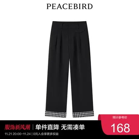 太平鸟女士时尚年冬季新款简约西装裤奥莱商品大图