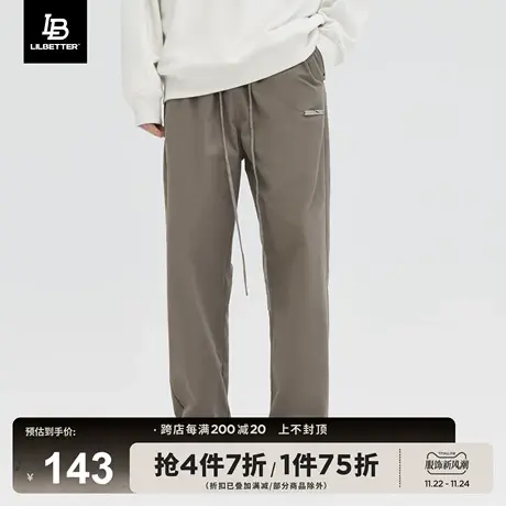 LiLbetter男士裤子2023秋新款休闲裤美式潮流长裤宽松垂感直筒裤商品大图