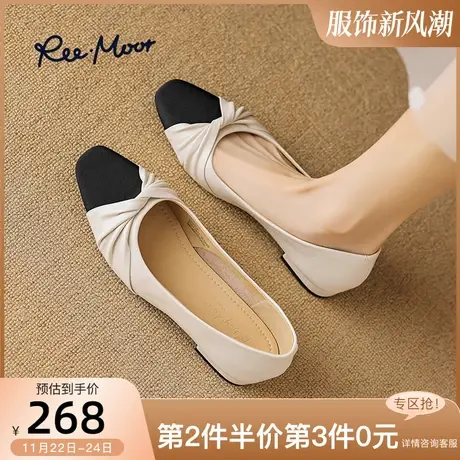 REEMOOR睿慕2025春季软底瓢鞋小香风浅口平底晚晚风温柔单鞋女鞋商品大图