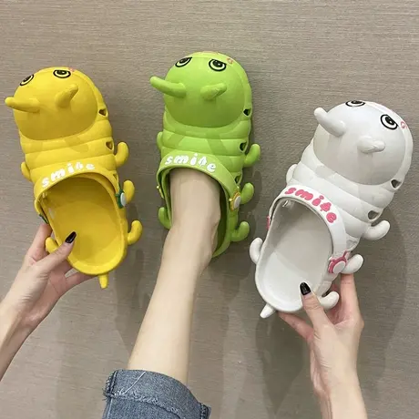 洞洞鞋女夏季可爱少女心卡通室内外穿防滑软底包头沙滩凉拖鞋ins商品大图