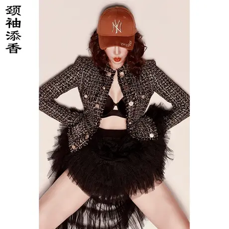 颈袖添香2023夏季时尚气质女神范经理职业装套装小西装外套图片