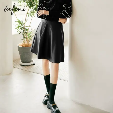 【商场同款】伊芙丽半身裙女2021冬冬季新款百搭中长裙1CA242211图片