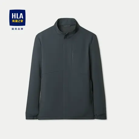 HLA/海澜之家三防科技夹克2024春夏新款立领纯色商务休闲外套男士图片