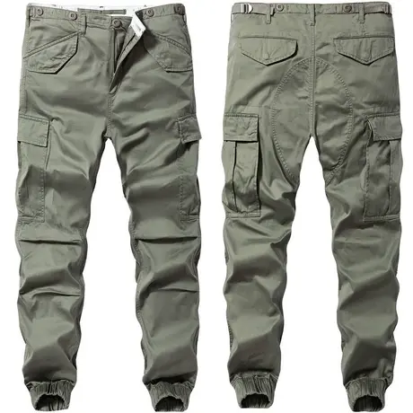 VIP工装裤男潮牌修身小脚裤束脚九分裤薄款运动裤百搭休闲长裤子商品大图