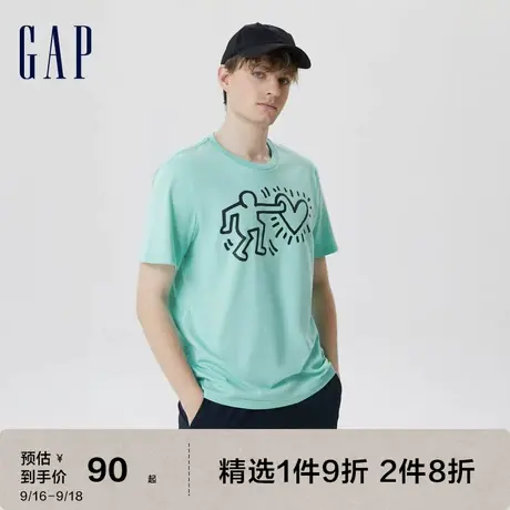 【keith haring联名】Gap男女装夏季新款短袖T恤586322时尚上衣图片