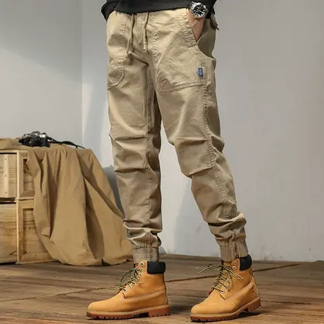 工装休闲裤潮男时尚百搭2022冬季新款保暖御寒束脚长裤休闲裤时尚商品大图