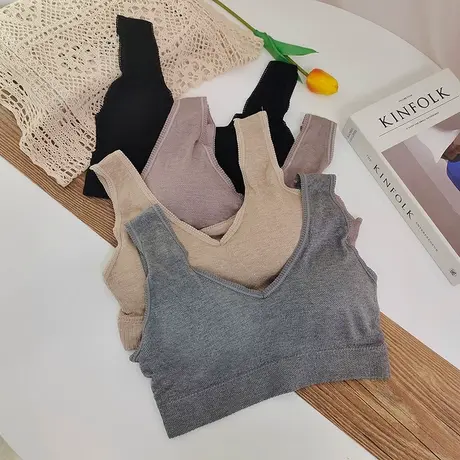 美背背心女网红爆款裹胸打底内搭抹胸聚拢文胸内衣学生高中女夏季商品大图