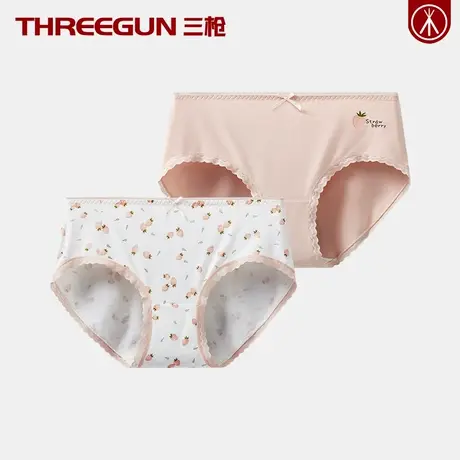 【冰感丝滑】三枪女士三角裤少女莫代尔内裤冰丝蕾丝生理裤学生夏商品大图