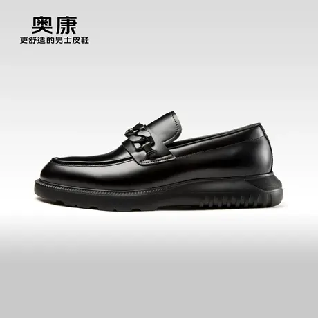AOKANG奥康春季新款商务休闲真皮软底舒适耐磨日常百搭宴会鞋商品大图