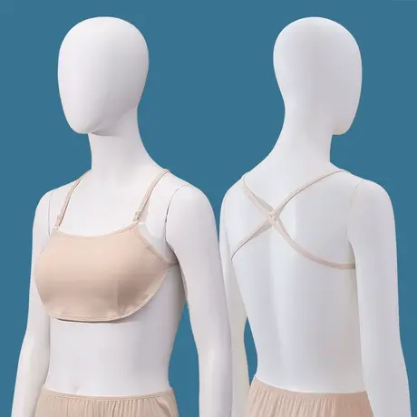 莫代尔交叉挂脖睡眠内衣宽松薄遮点不勒文胸居家夏图片