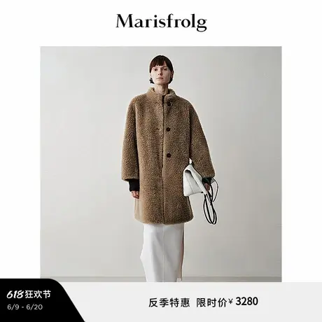 【艺术时装大衣】Marisfrolg玛丝菲尔年冬环保皮草外套图片
