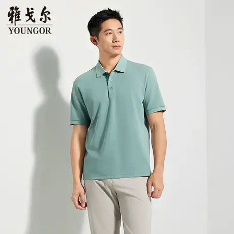 【商场同款】雅戈尔男士短袖POLO夏季新款官方商务休闲短袖T恤男图片