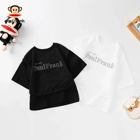 大嘴猴短袖t恤夏季薄款男童夏装T恤中大童女童童装休闲上衣打底衫图片