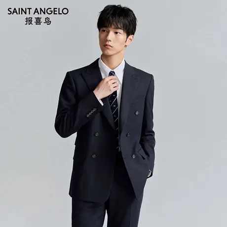 【ONE 系列】报喜鸟秋季新款男士商务正装西服上衣西裤双排扣西装商品大图