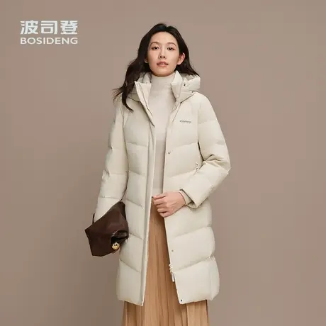 波司登2025新款羽绒服女经典休闲经典休闲经典简约长款连帽时尚商品大图