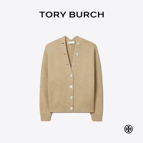 TORY BURCH 汤丽柏琦 V领纽扣长袖羊毛开衫 171791商品大图