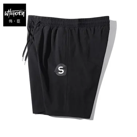 伟臣2022夏装新品大码男士休闲短裤胖子加肥加大冰丝休闲裤五分裤商品大图